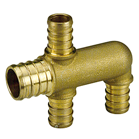 Коллектор 3х1 выхода 3/4"x1/2"x1/2"x1/2" GZ152-1 Giacomini GZ152Y041