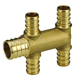 Коллектор 4х1 выхода 3/4"x1/2"x1/2"x1/2"x1/2" GZ152-2 Giacomini GZ152Y042