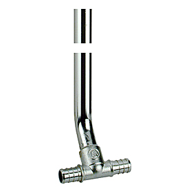Тройник 90° с хромированной трубкой 1/2"x 15x1/2" - L= 750 мм GZ158 Giacomini GZ158X073