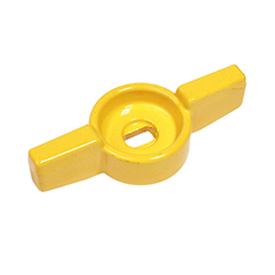 Ручка-бабочка желтая 3/8" - 1/2" полуб. P31FG Giacomini P31FGY013