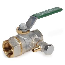 Кран шаровой с вн./вн. резьбой и сливом 1/2" R250WS Giacomini R250SX143