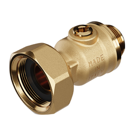 Отвод с накидной гайкой и встроенным шаровым краном 18 мм x 1"F R252-1 Giacomini R252Y025