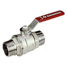 Кран шаровой с нар./нар. резьбой 3/8" R253DL Giacomini R253LX002