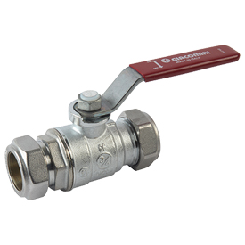 Кран шаровой с компрессионным соединением 28 x 28 R258CC Giacomini R258CX006