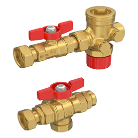 Комплект для фанкойлов компактный 290-1500 л/ч - 3/4" R280AK Giacomini R280AKY134