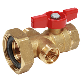 Шаровой клапан с выводом для термометра 1" x 1 1/2"гайка R287 Giacomini R287Y005