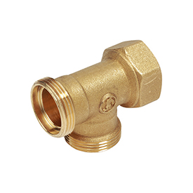 Тройник для переходников с внутр. бок. резьбой 3/4"x18 R571R Giacomini R571RY021