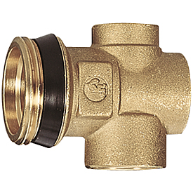 Концевой элемент коллектора с выводом для зонда 1 1/4" x 1/2" x 3/8" R590D Giacomini R590DY006