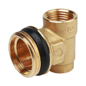 Концевой элемент коллектора 3/4" x 1/2" x 3/8" R591D Giacomini R591DY004