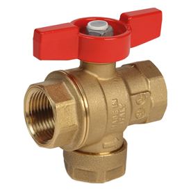 Кран шаровый со встроенным фильтром 3/8" DZR R701F Giacomini R701FY112